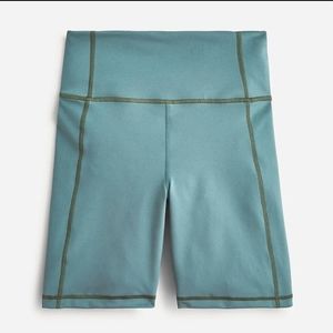 BOGO J.Crew Cloudstretch high waist bike short Alhambra Green XS